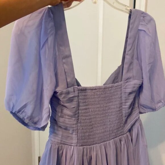 Emerson Ruched Puff Sleeve Mini Dress - Picture 6 of 6